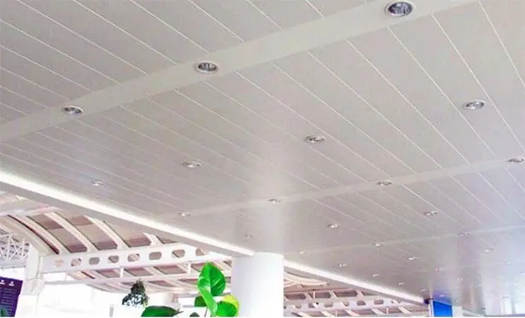 metal strip ceiling