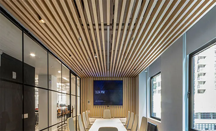 ceiling tiles suspended