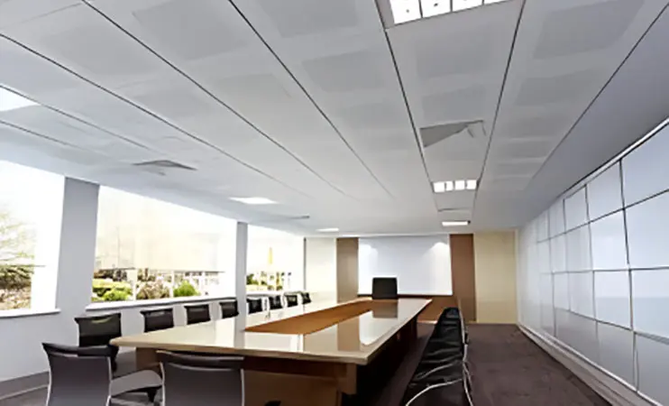 aluminum lay in ceiling