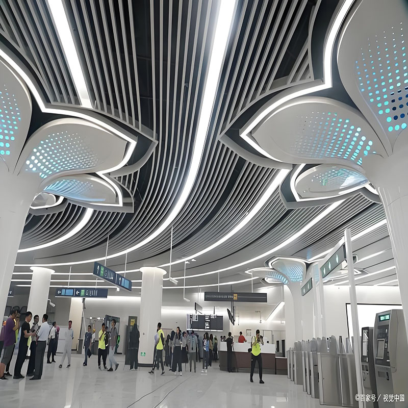 Subway Station Plank Ceiling Project