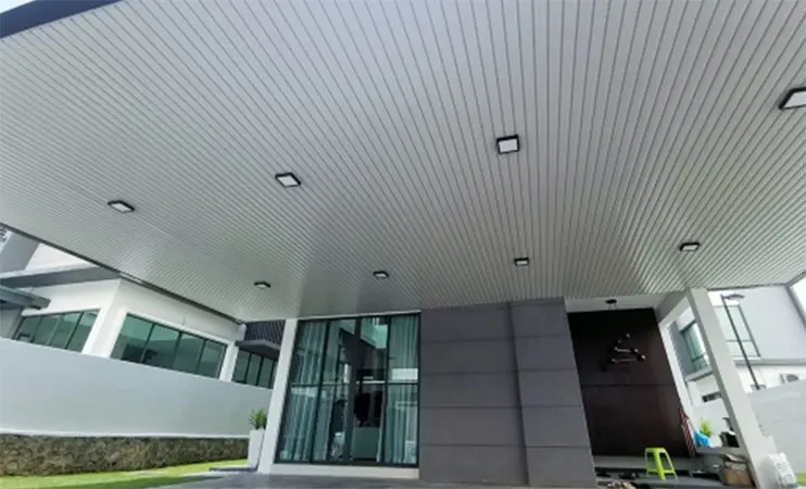 metal plank ceiling