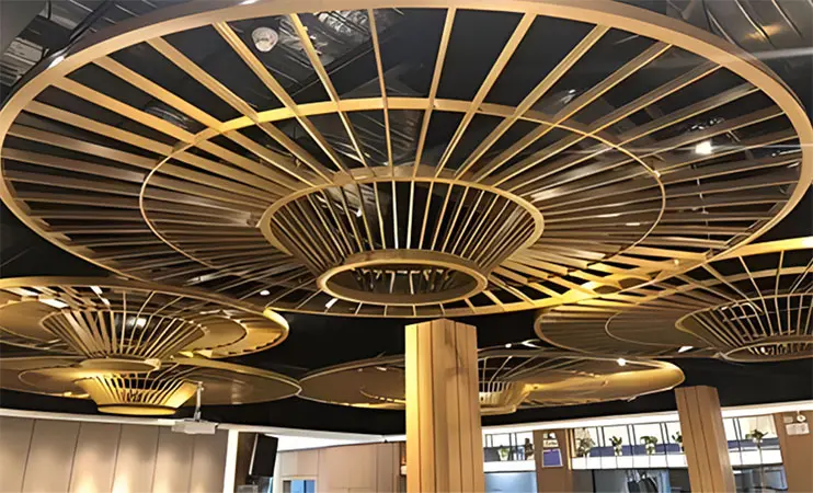 metal wave ceiling