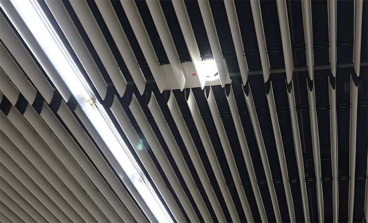 metal baffle ceiling