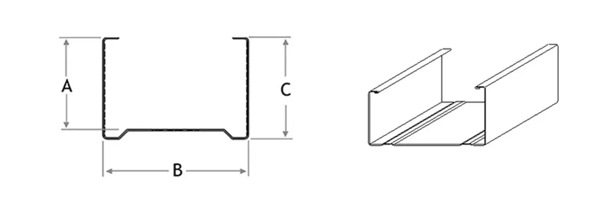 Metal Studs Dimensions
