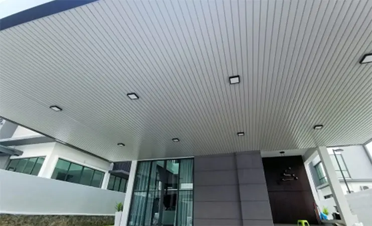 metal plank ceiling