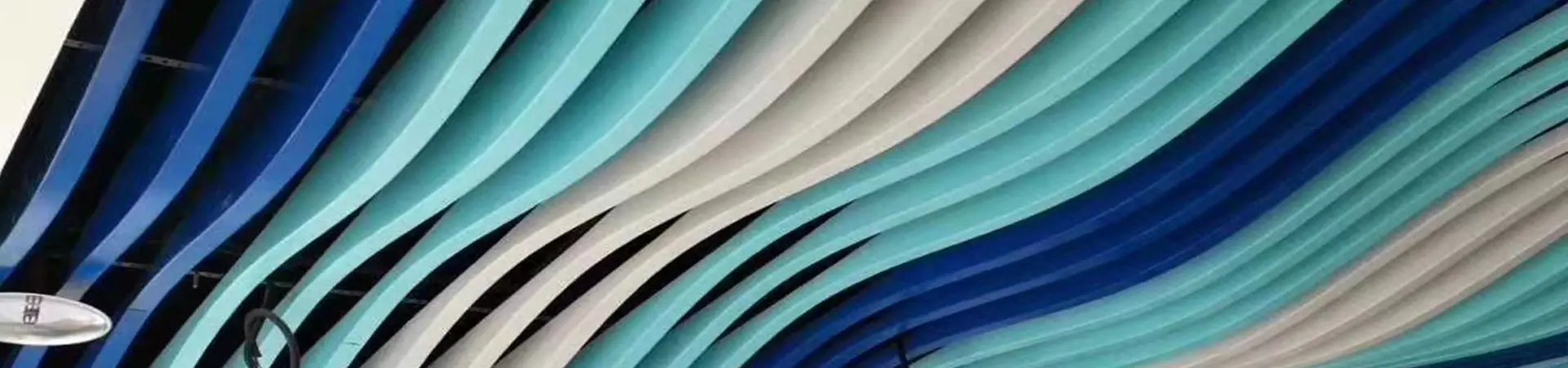 Customized Aluminium Metalworks Curved Ceiling Systems